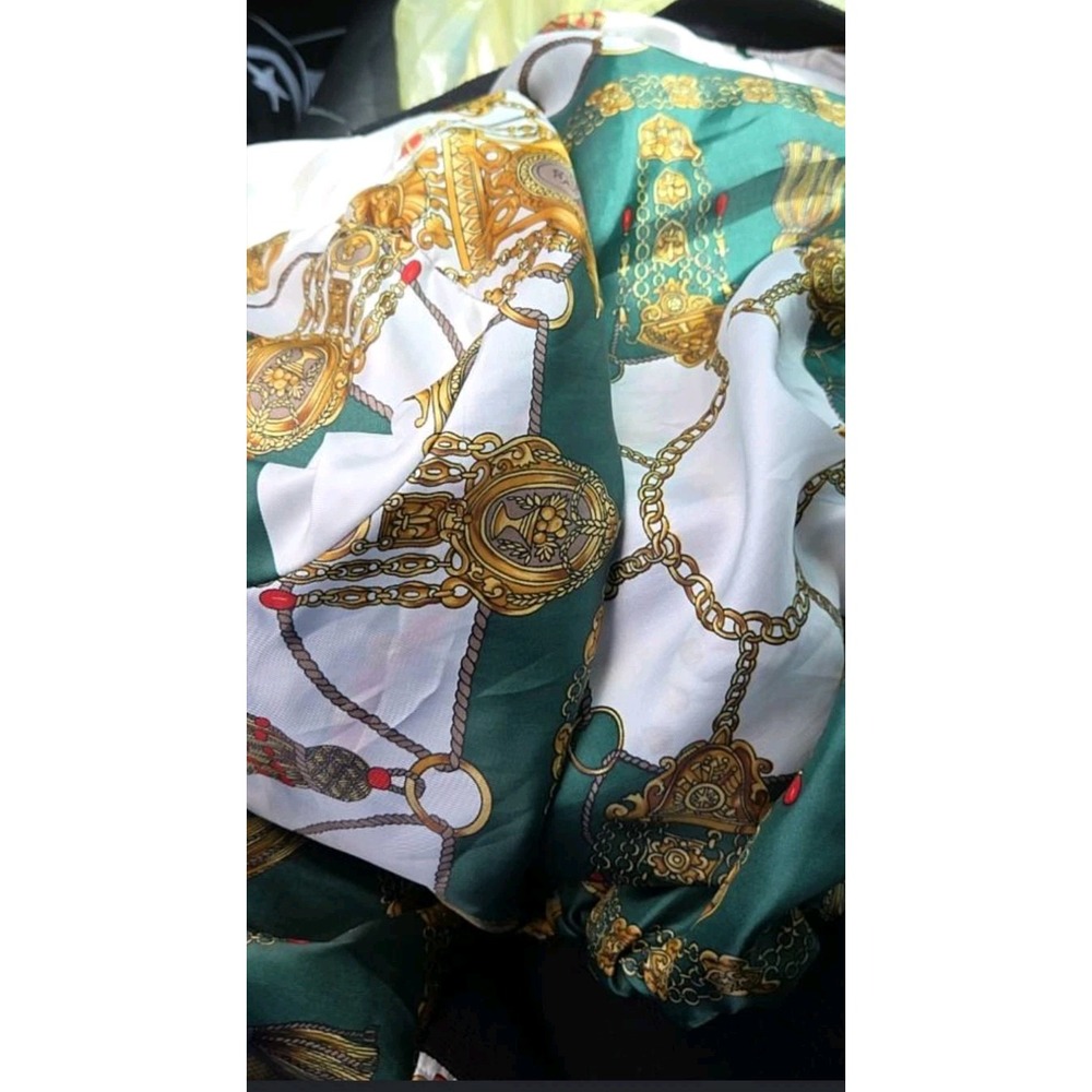 Vintage Reversible 80's Graphic Elephant Scarf Print Reversible Bomber Jacket